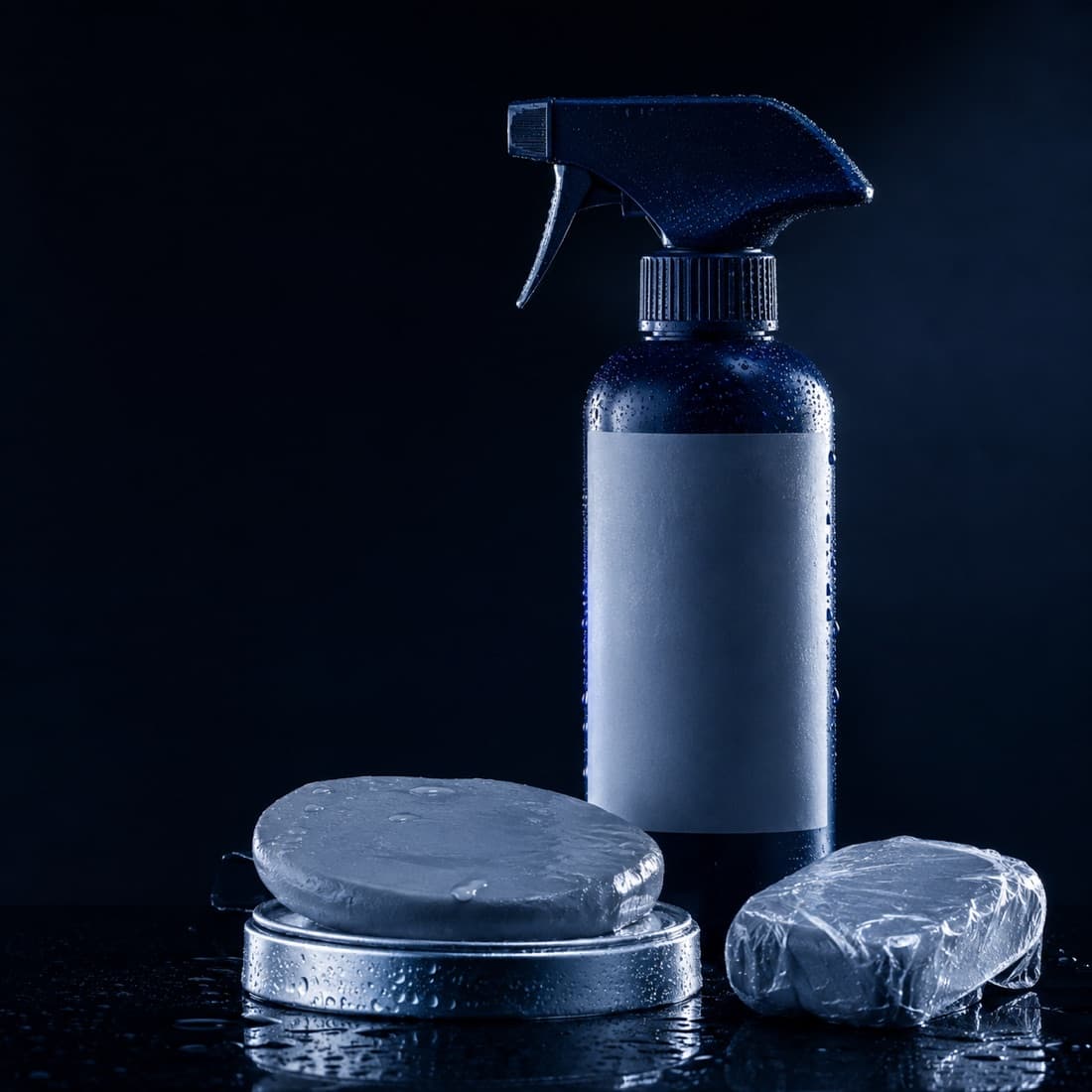 Clay Bar Kit + Lubricant — Pulls bonded contamination the wash left behind. Lubricant is not optional.