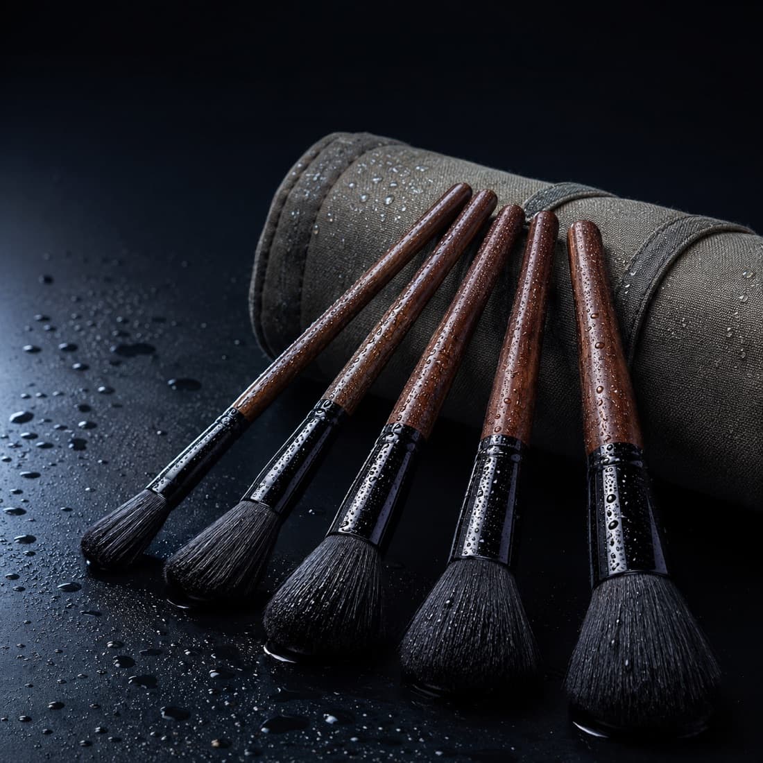 Detail Brush Set of 5 — Five sizes for vents, seams, badges and switchgear.