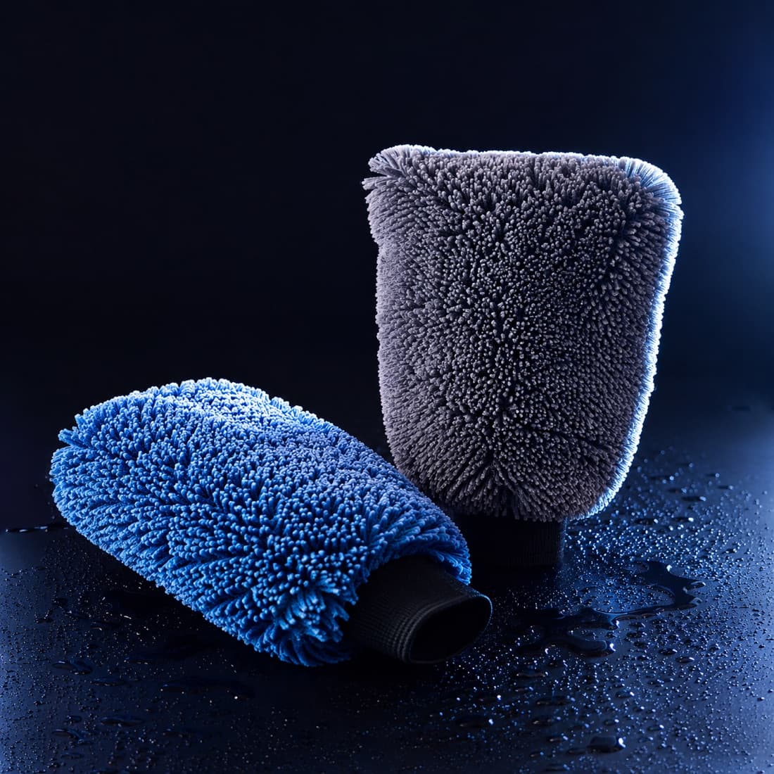 Microfibre Wash Mitt Duo — Two mitts so the lower half of the car never touches the upper half.