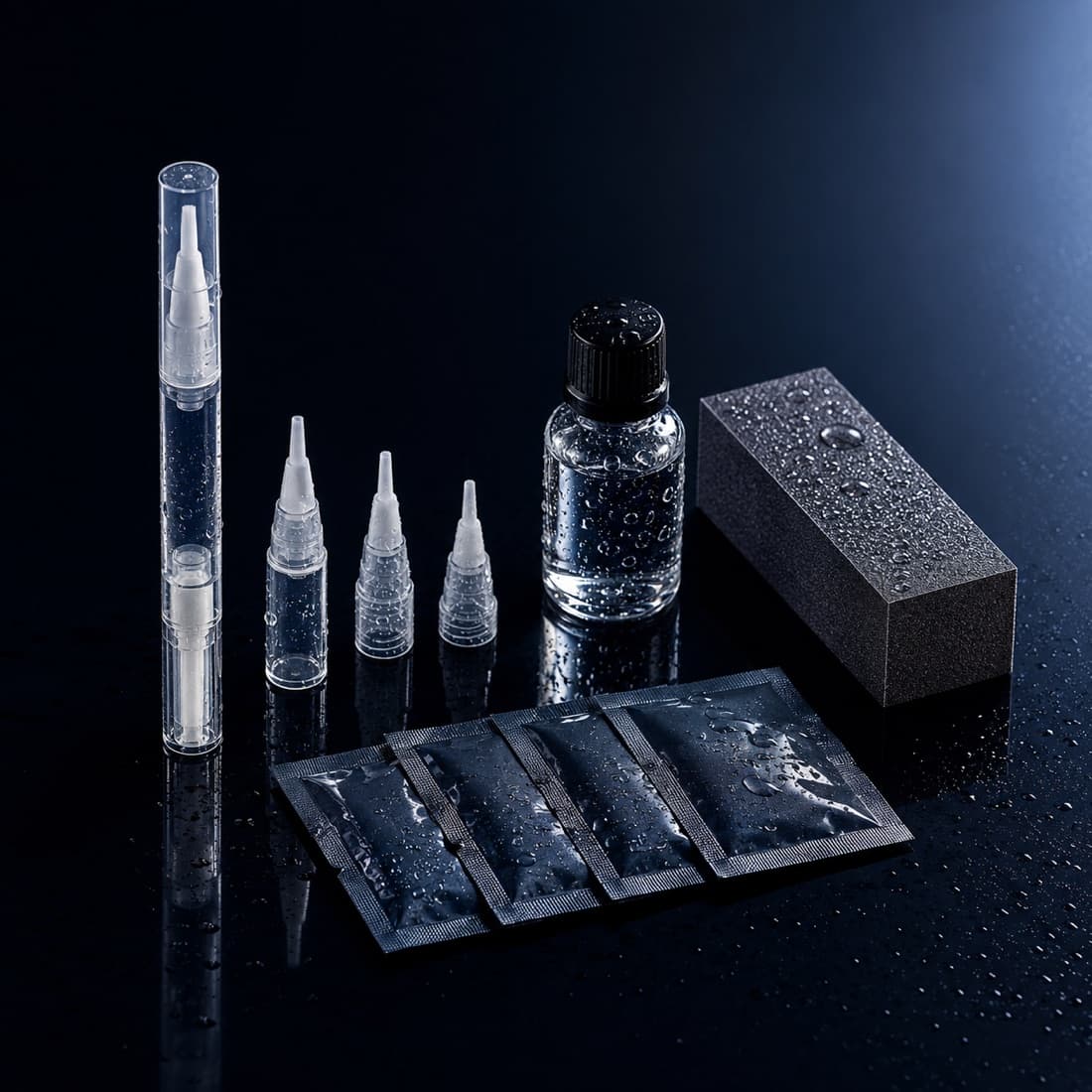 Paint Chip Touch-Up Kit (Universal Clear) — Clear coat, applicators and levelling tools. You supply the colour.
