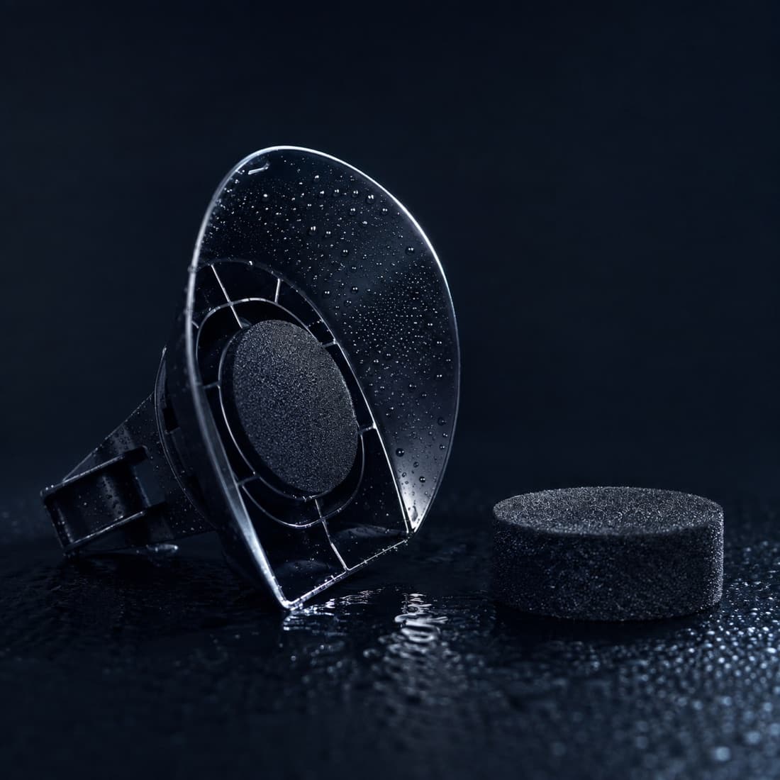 Tyre Dressing Applicator Cage — A splash shield that keeps dressing on the tyre and off the paint.
