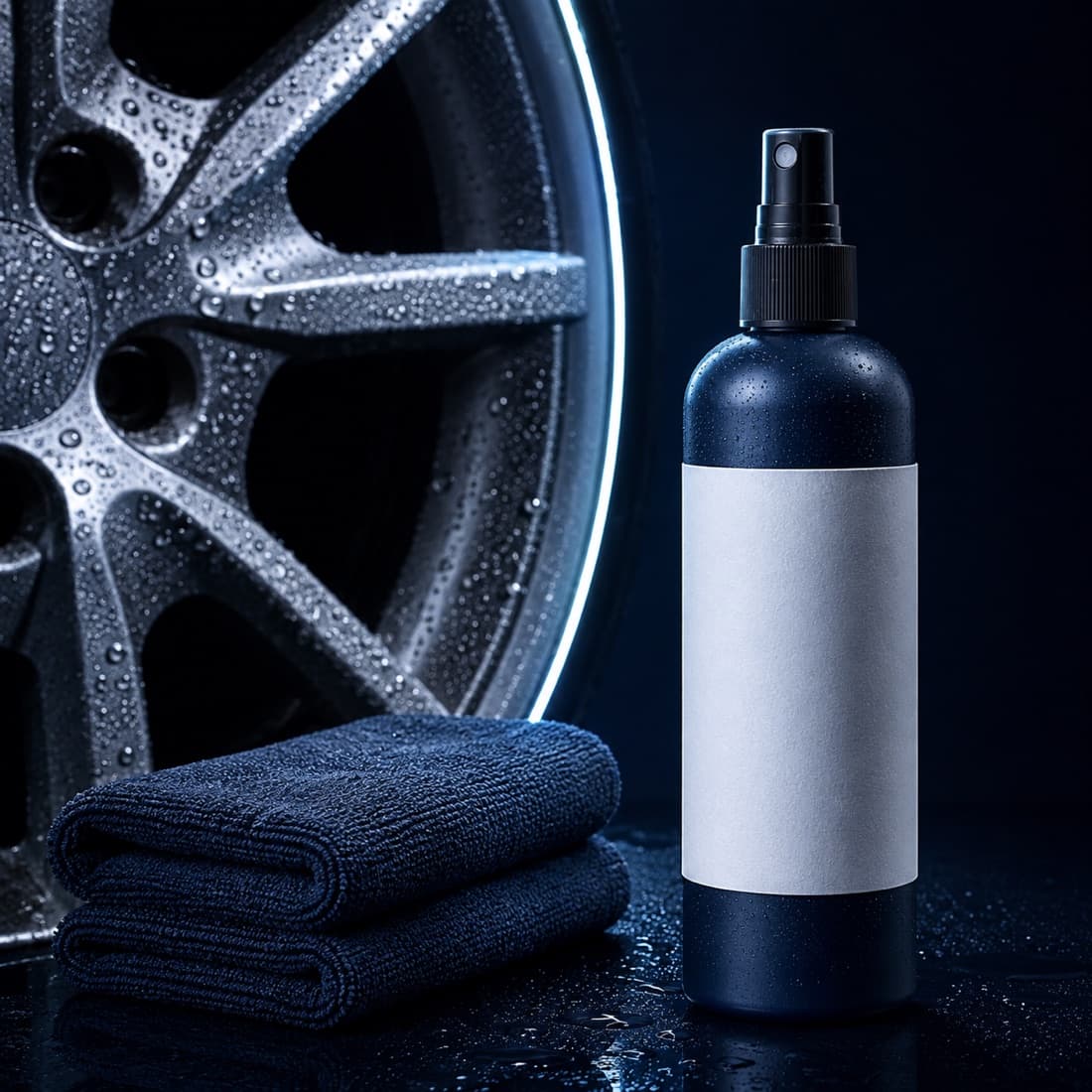Wheel Face Protectant — A slick barrier so brake dust rinses off instead of bonding on.
